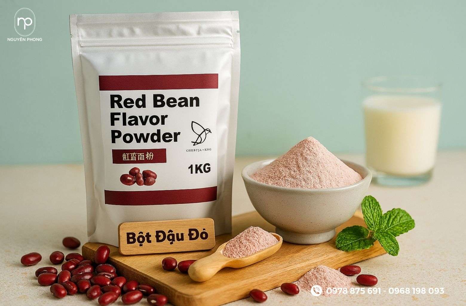 Tem bột đậu đỏ đẹp